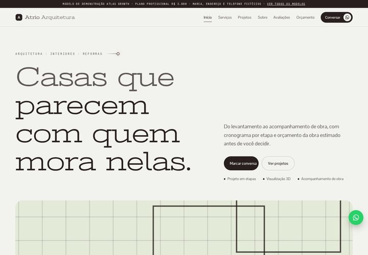 Prévia do modelo arquitetura e interiores