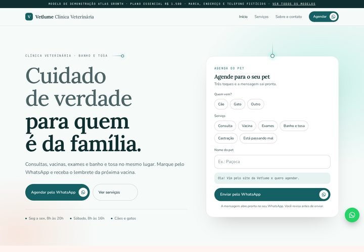 Prévia do modelo Clínica veterinária