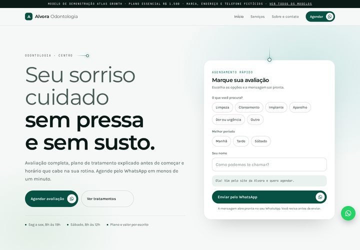 Prévia do modelo Odontologia